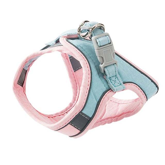 Reflective and Adjustable Cat Harness With Leash Set